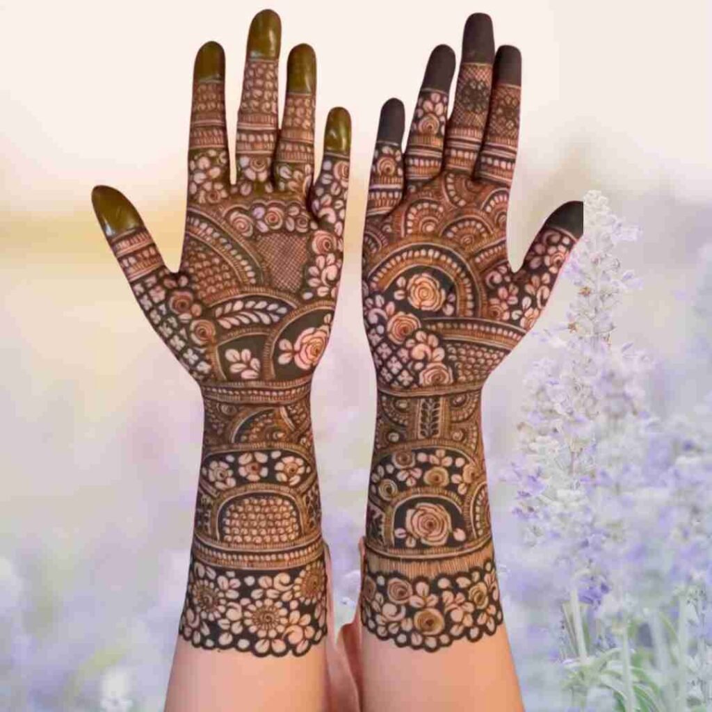 Simple Mehndi Design Front Hand