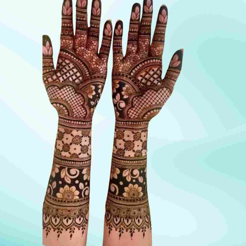 Mehndi Design Front Hand