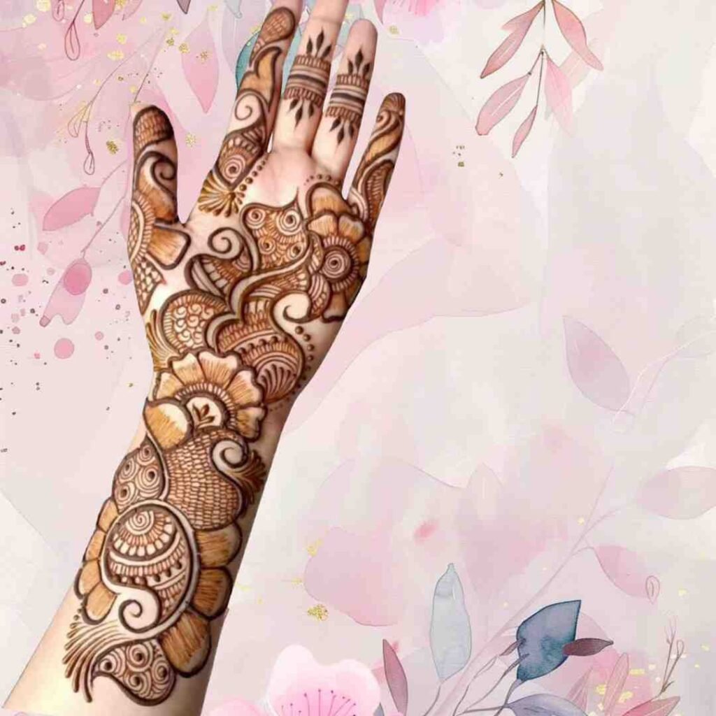 Mehndi Design Front Hand