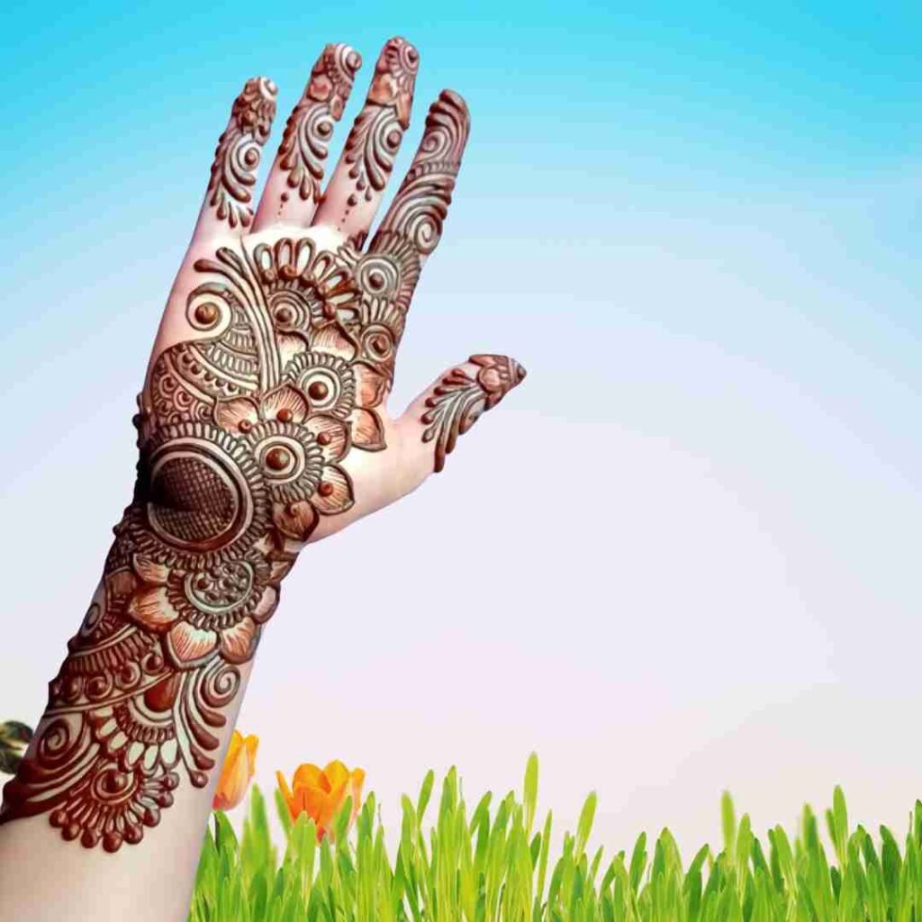 Mehndi Design Front Hand
