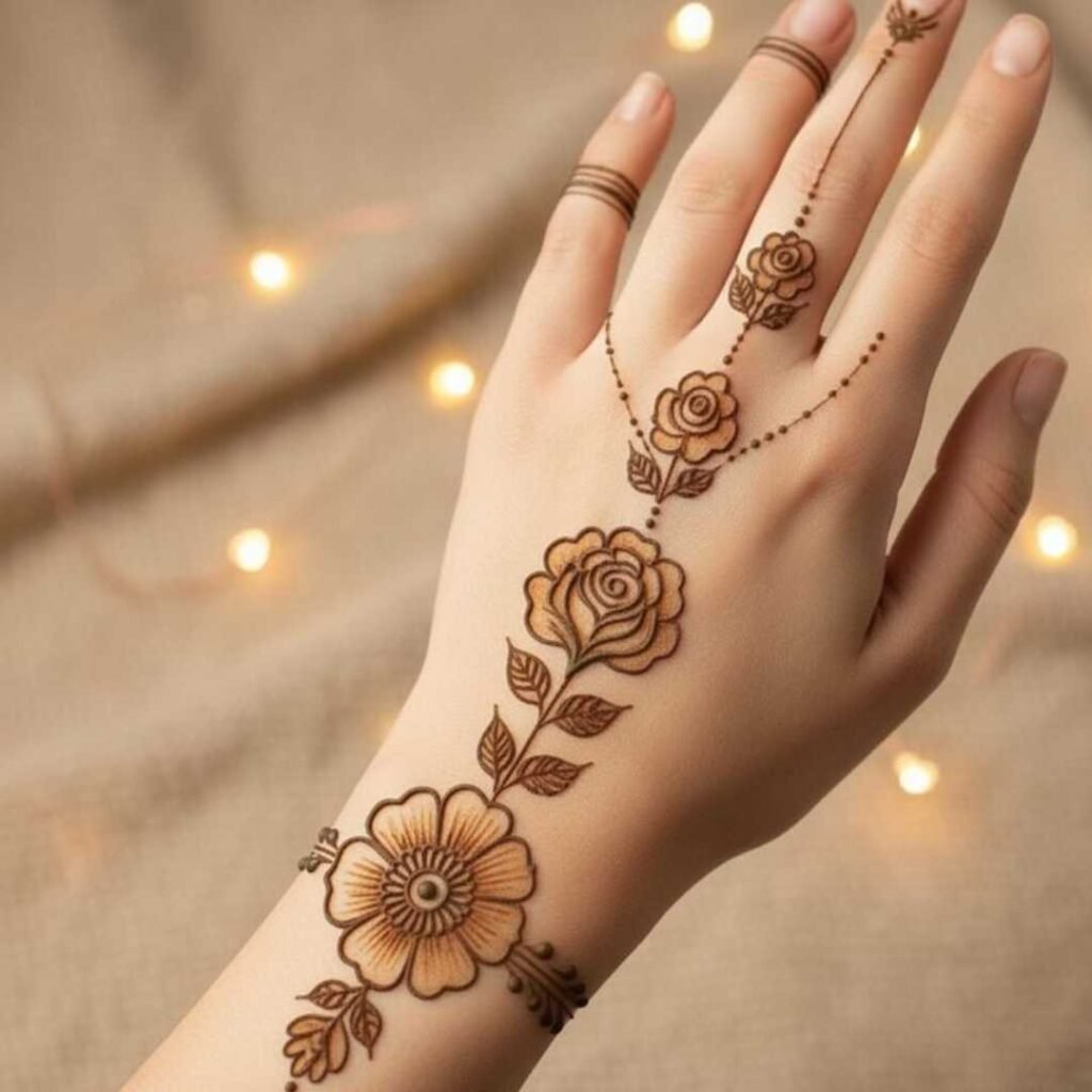 Minimal Mehndi Design 
