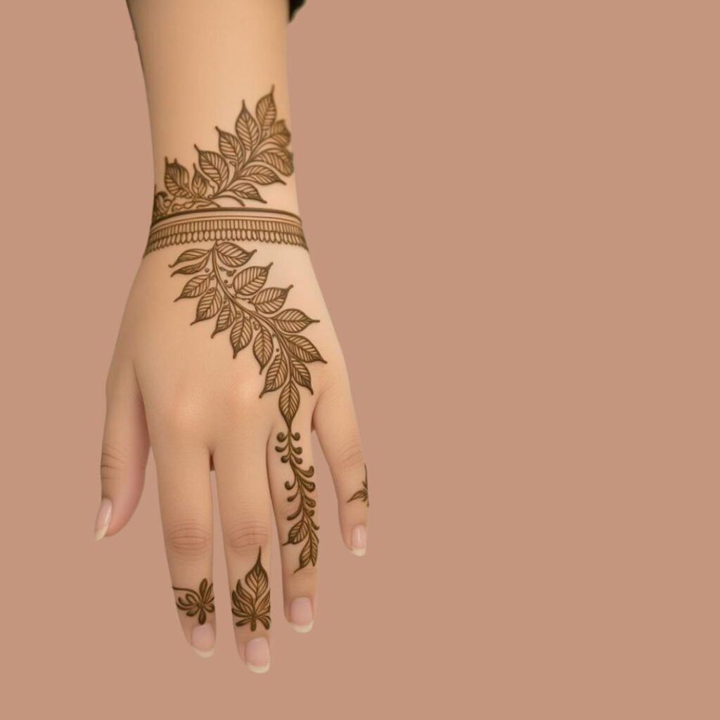 Minimal Mehndi Design 