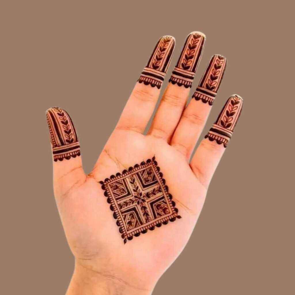 Modern Minimal Mehndi Design