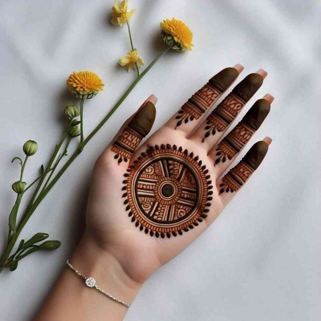 Modern Minimal Mehndi Design