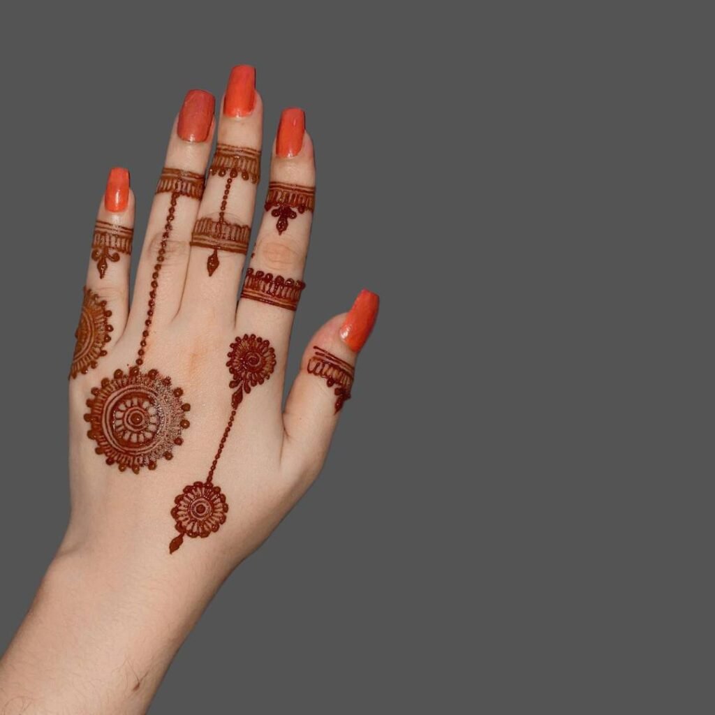 Modern Minimal Mehndi Design