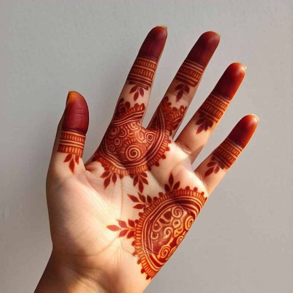 Modern Minimal Mehndi Design