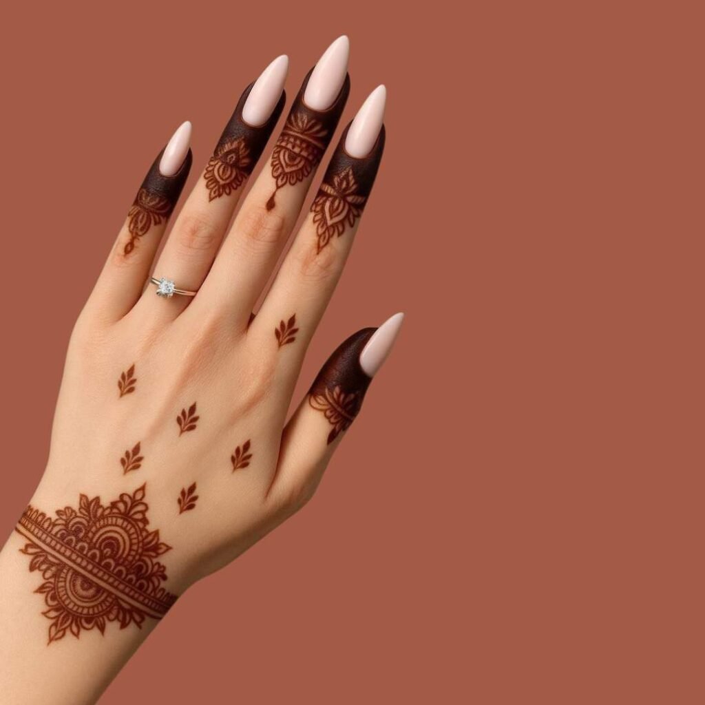 Modern Minimal Mehndi Design