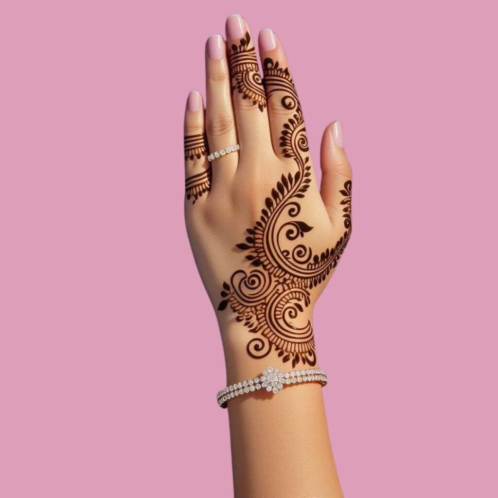 Minimal Mehndi Design 