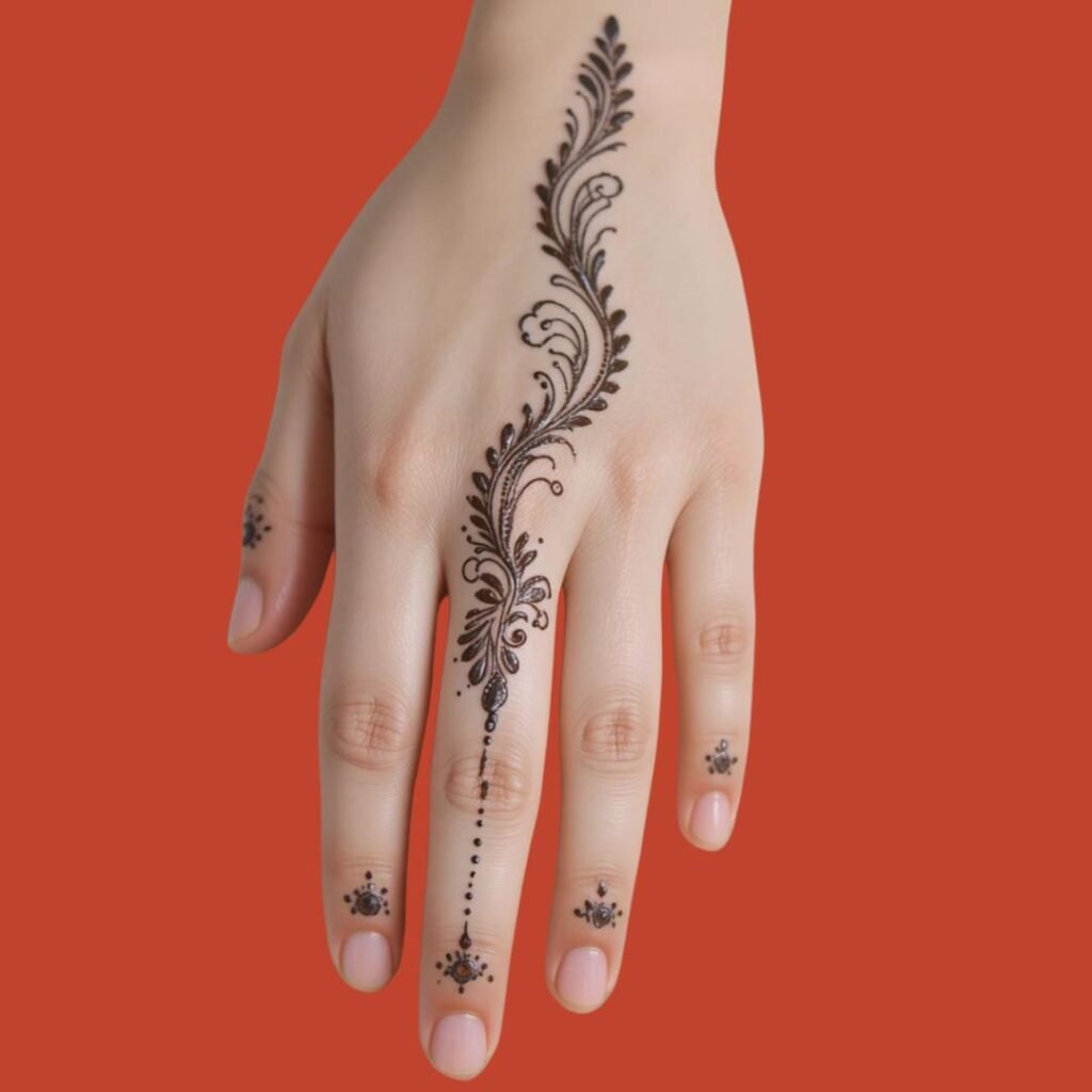 Minimal Mehndi Design Hand