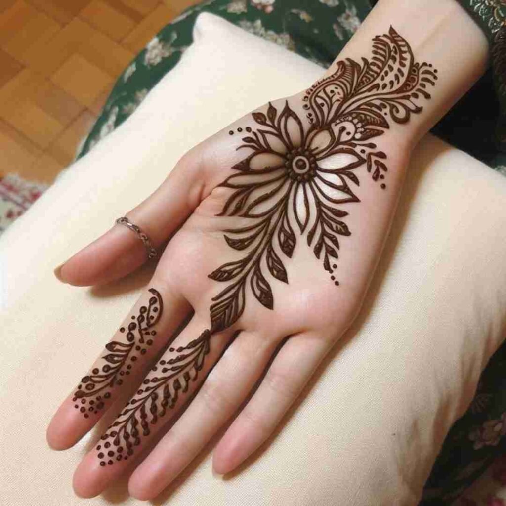 Minimal Mehndi Design Hand