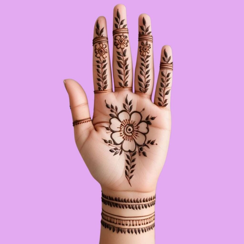 Minimal Mehndi Design Hand