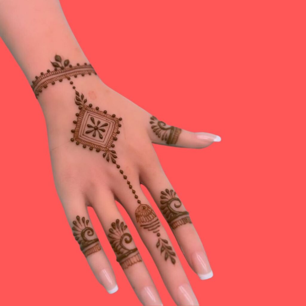Minimal Mehndi Design Hand