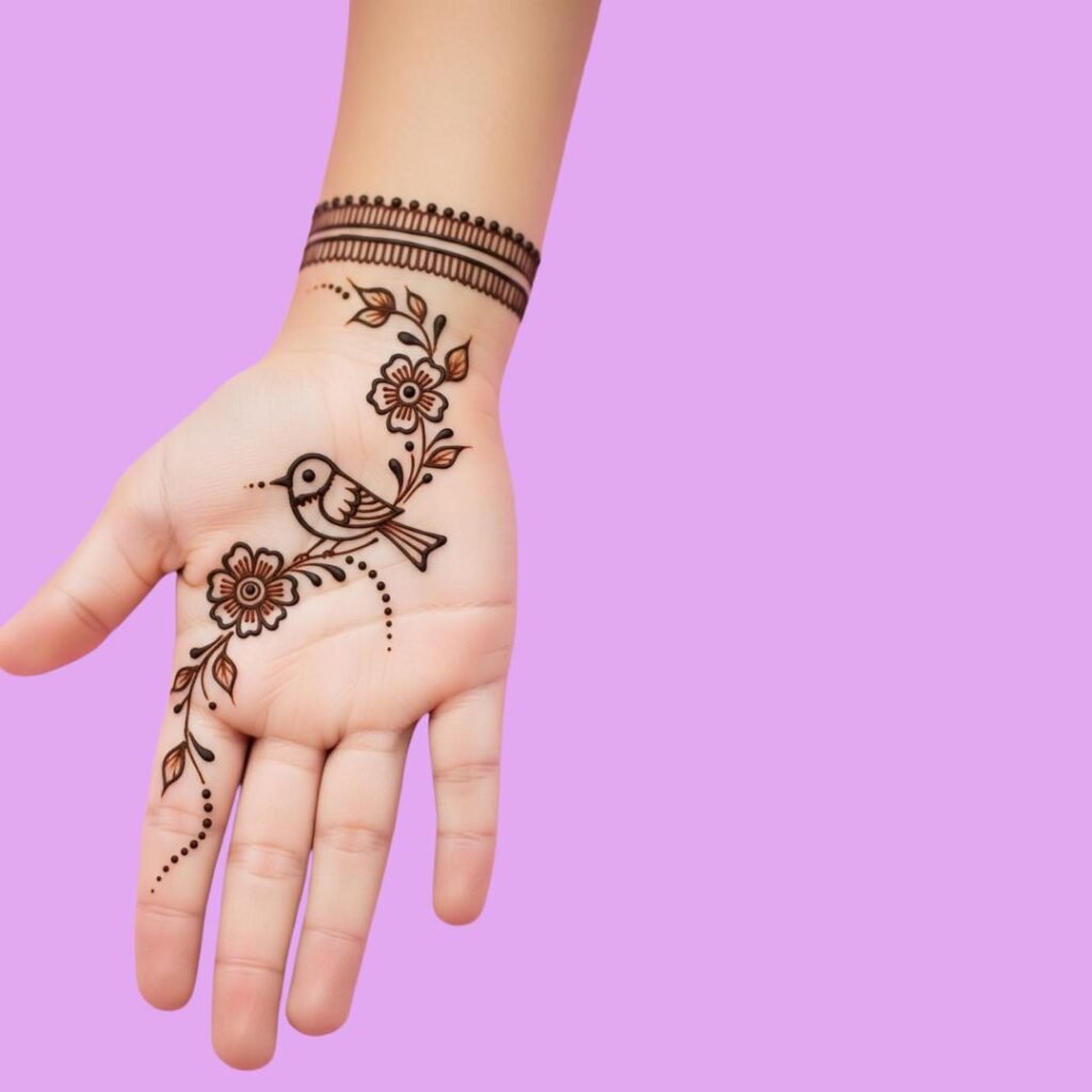 Minimal Mehndi Design Hand