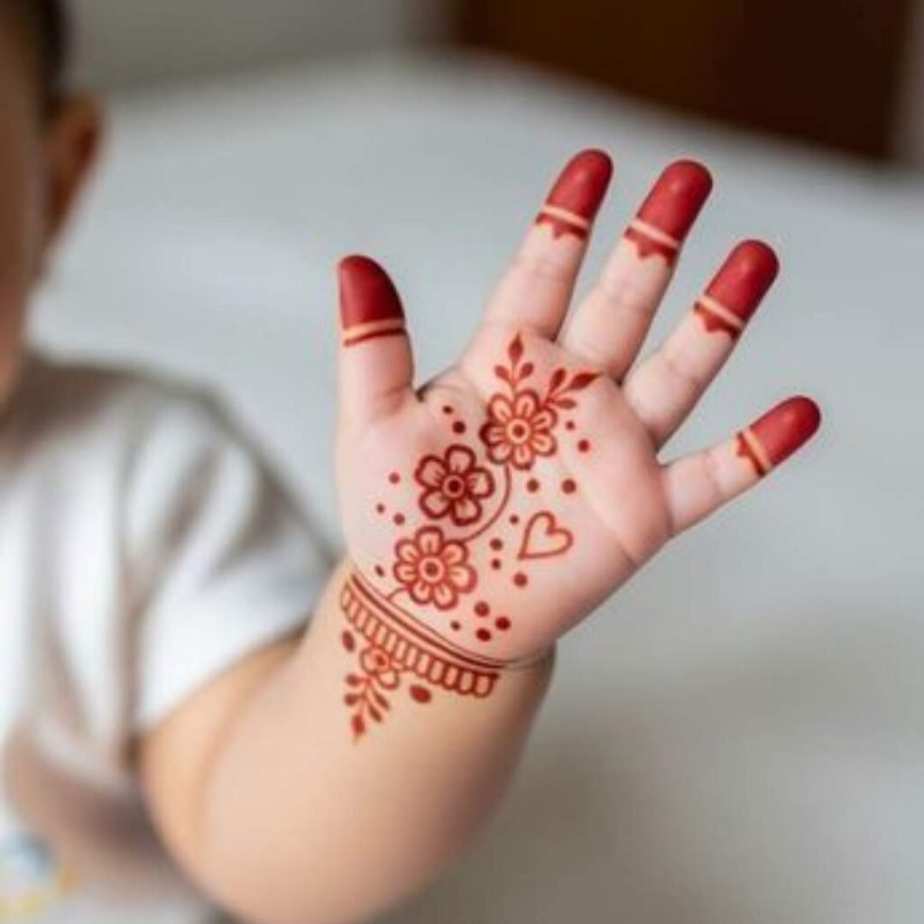 Easy Minimal Mehndi Design