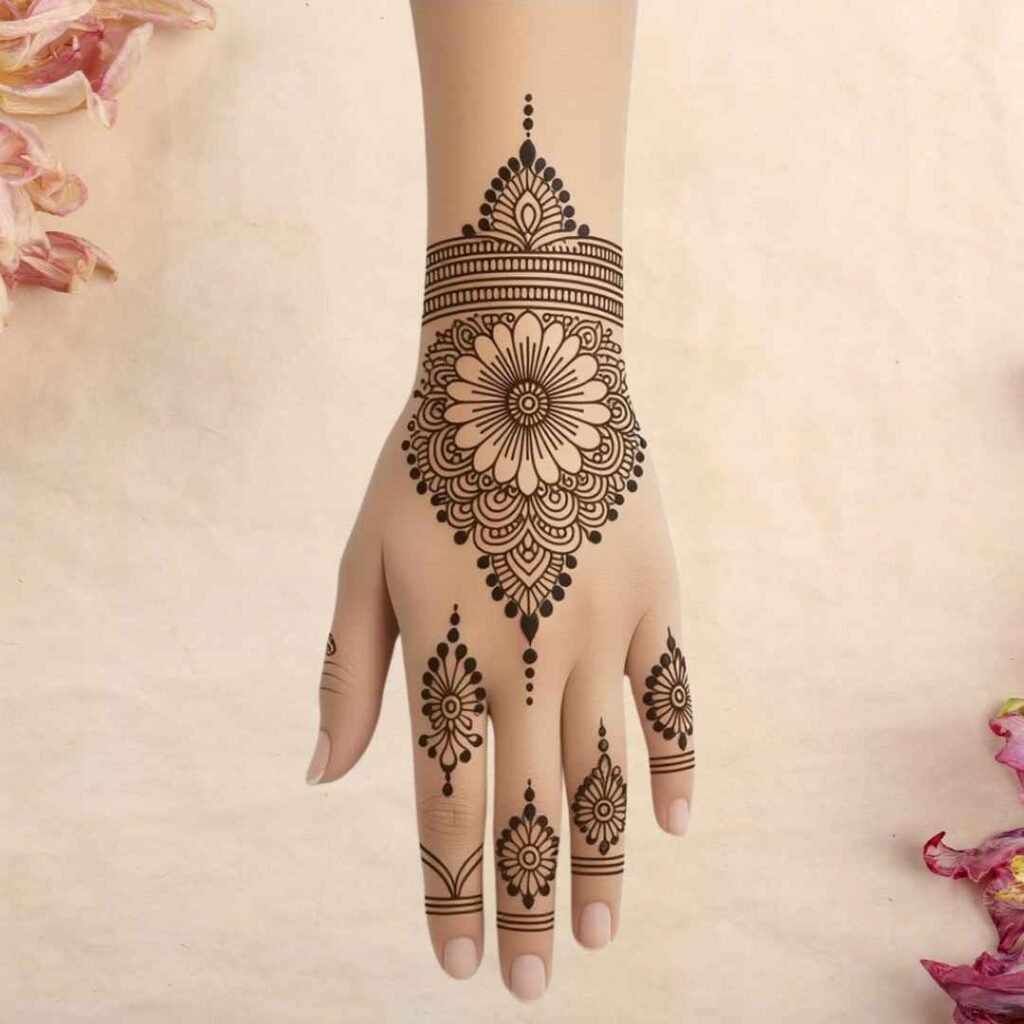Minimal Mehndi Design 