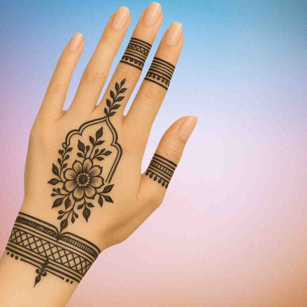 Minimal Mehndi Design 