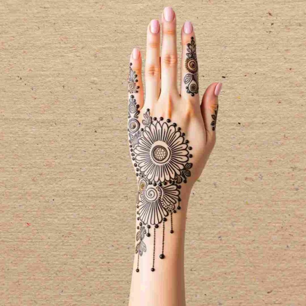 Minimal Mehndi Design 