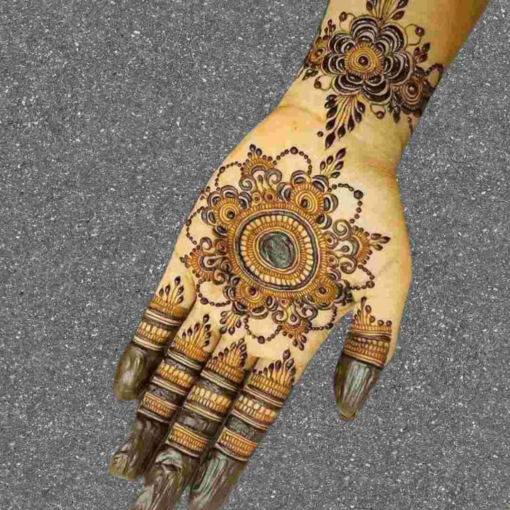 Tikki Mehndi Design Back Hand