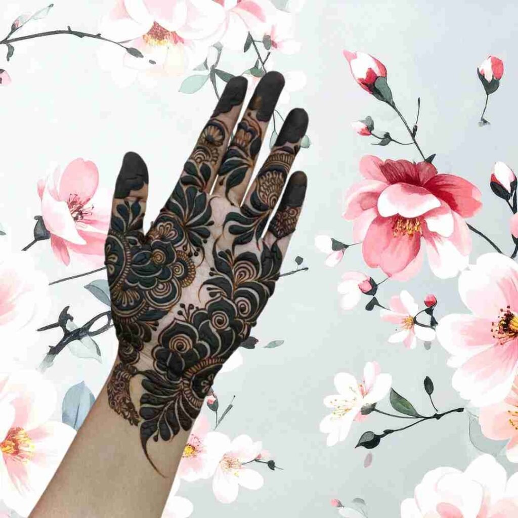 Simple Palm Mehndi Design