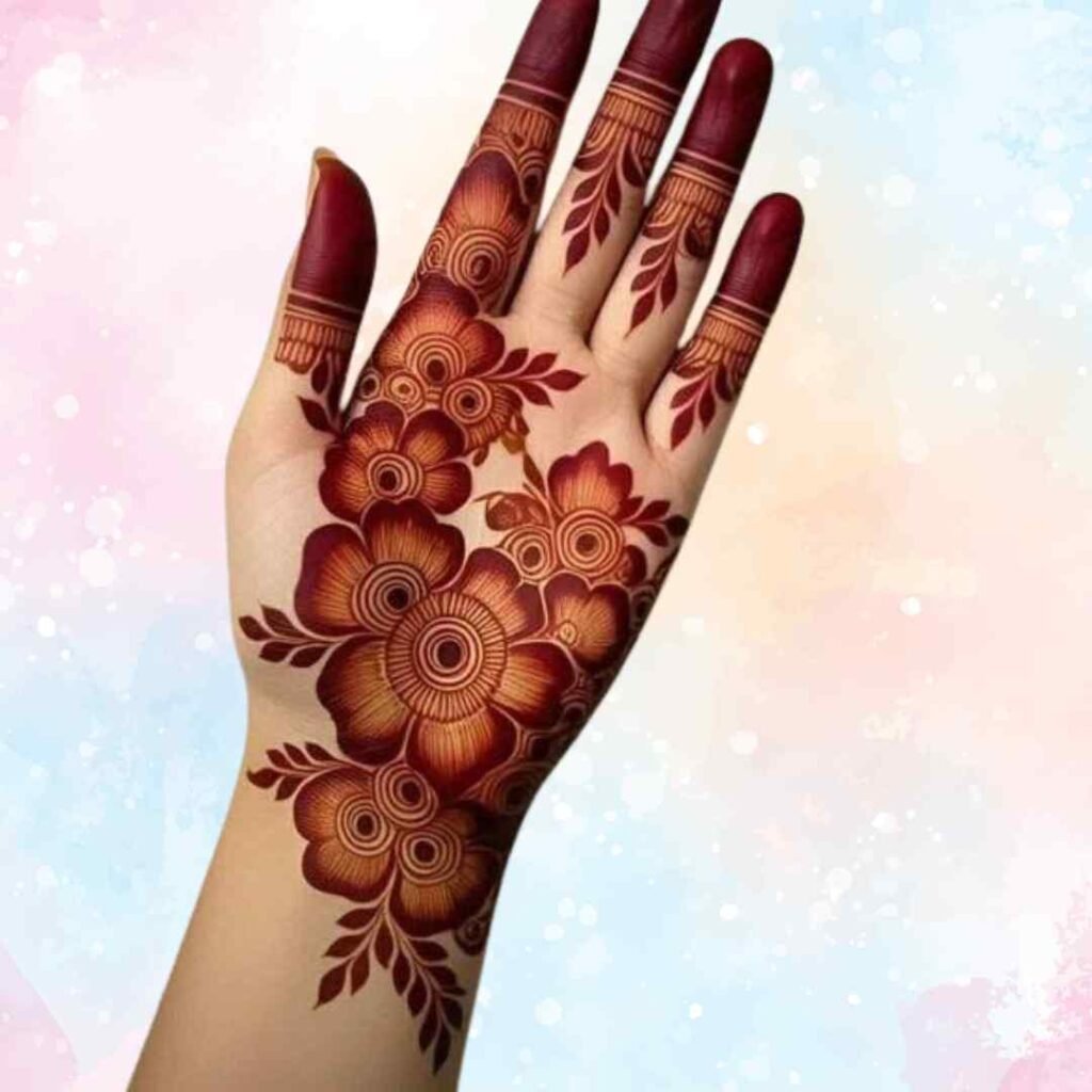 Arabic Palm Mehndi design
