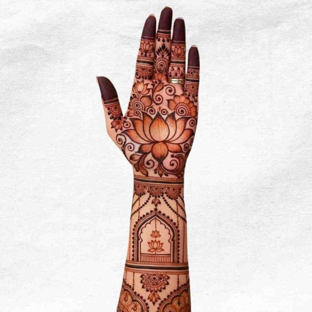Simple Palm Mehndi Design