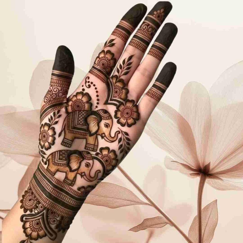 Simple Palm Mehndi Design