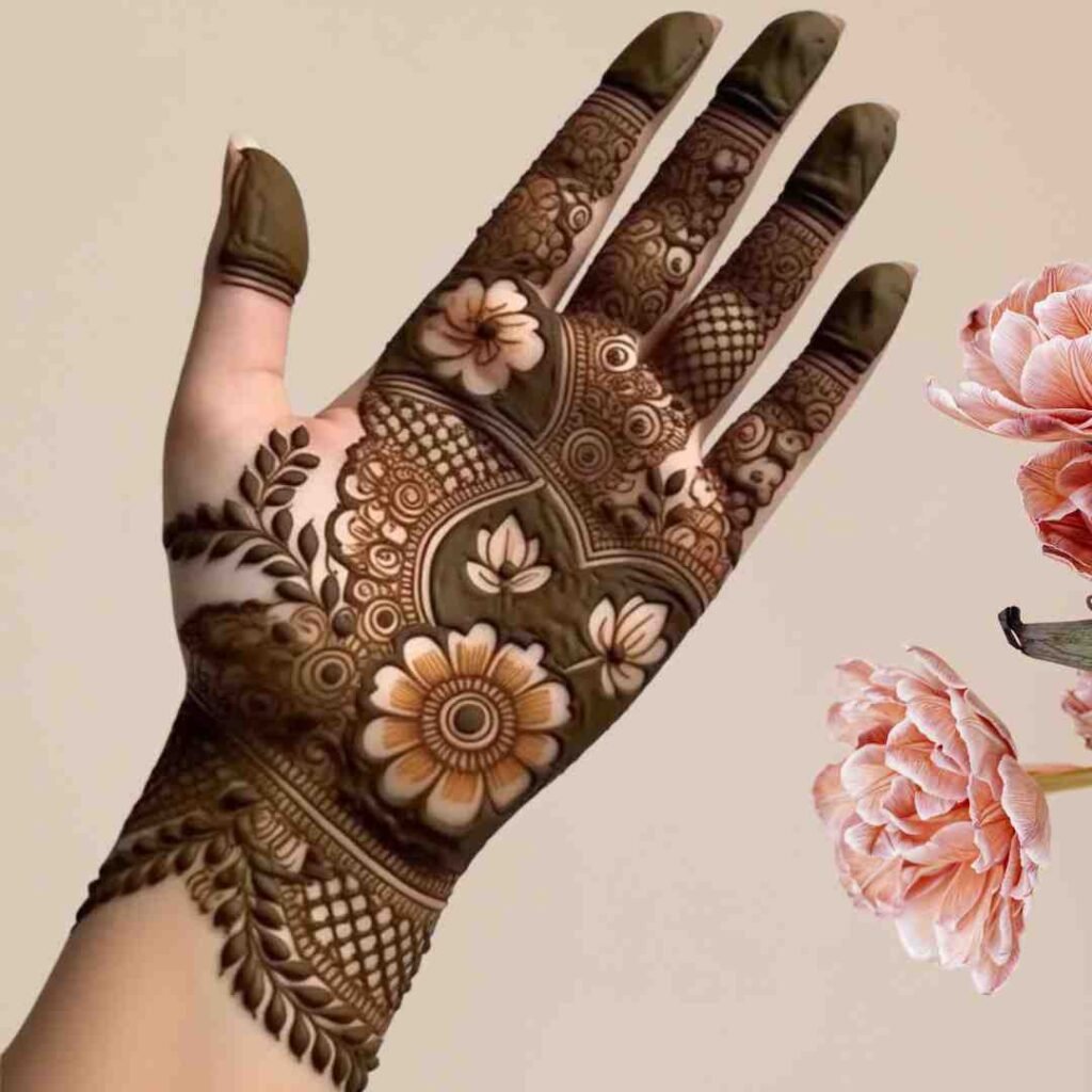 Simple Palm Mehndi Design