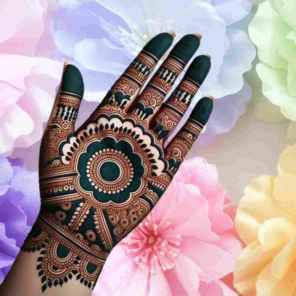 Simple Palm Mehndi Design