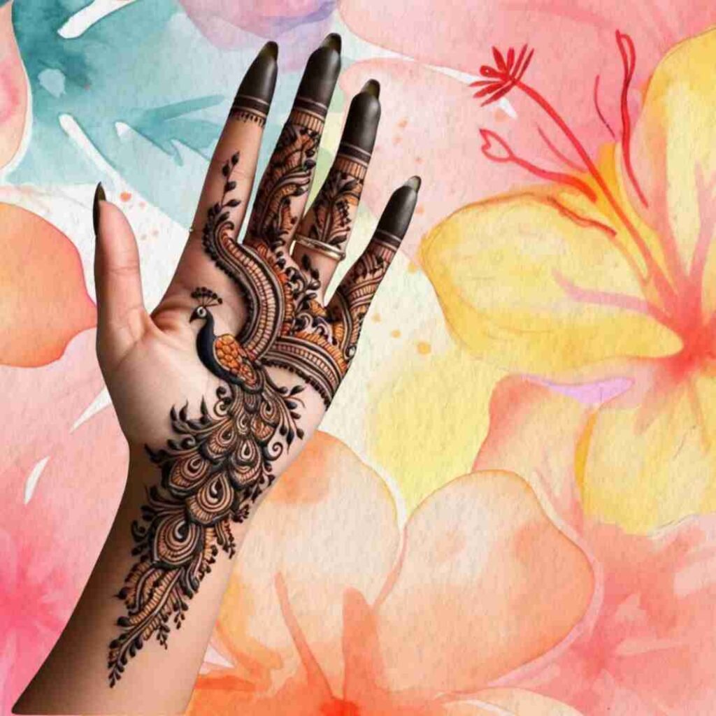 Easy Palm Mehndi Design