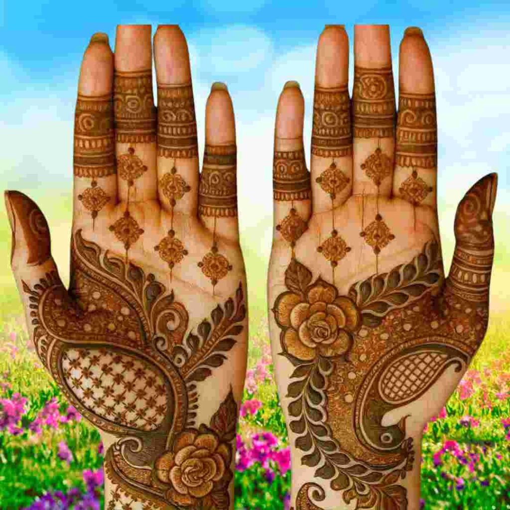 Easy Palm Mehndi Design