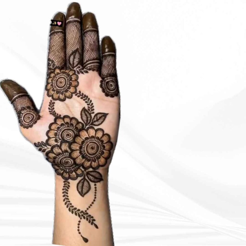 Easy Palm Mehndi Design