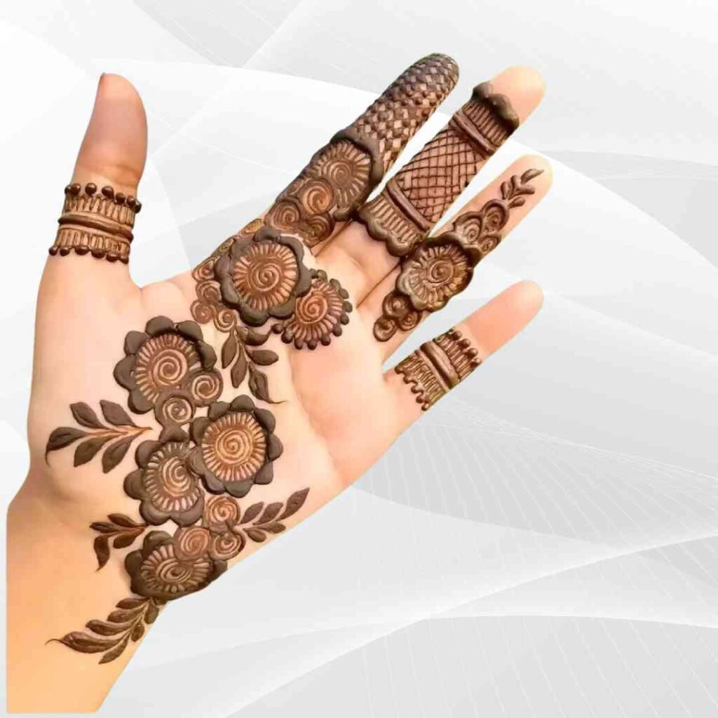 Easy Palm Mehndi Design