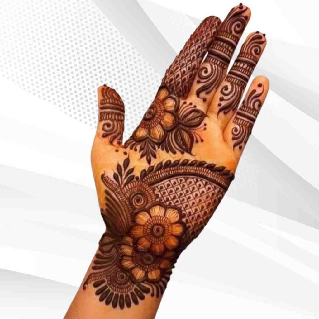 Easy Palm Mehndi Design