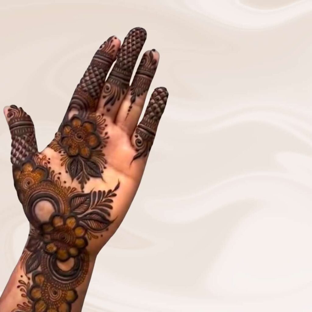 Arabic Palm Mehndi design