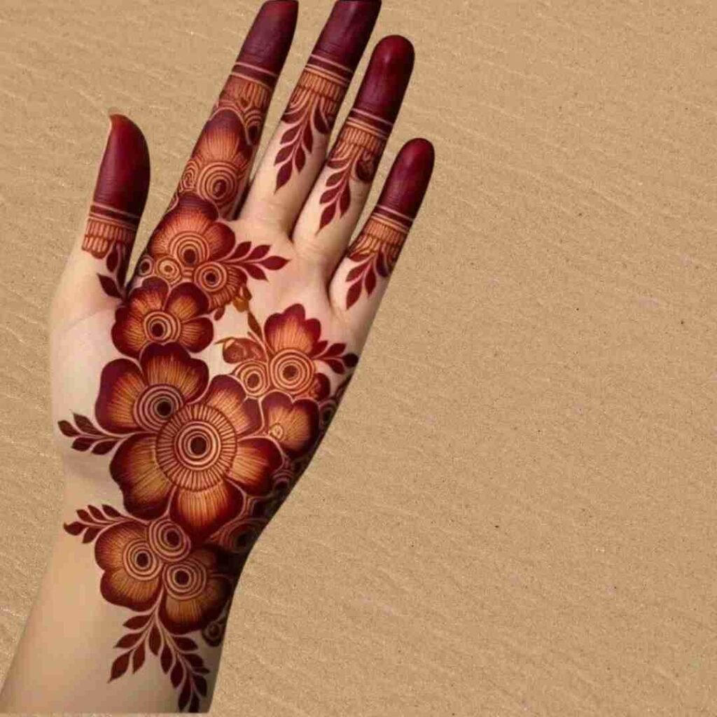 Simple Rabeeca Khan Mehndi Design