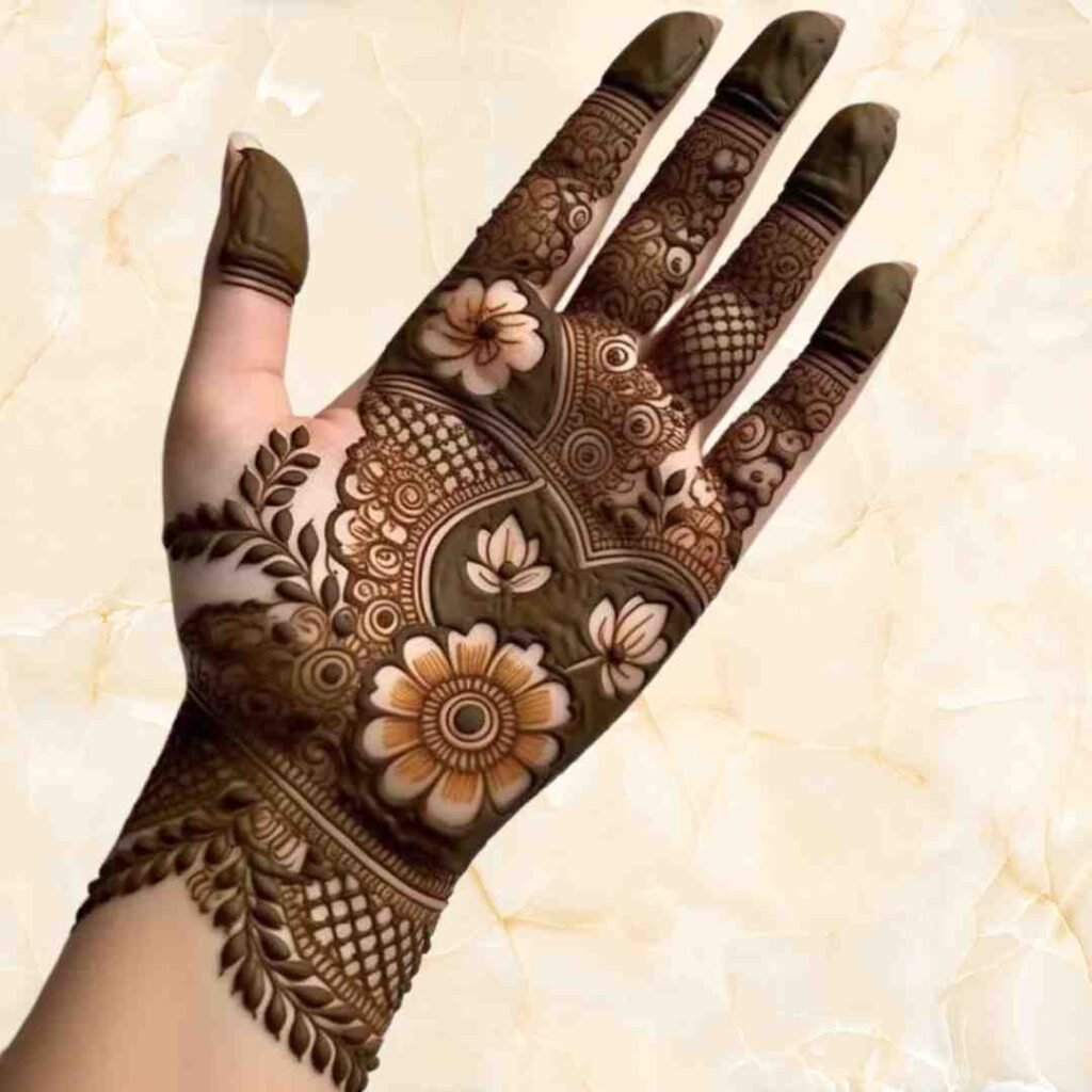 Simple Rabeeca Khan Mehndi Design