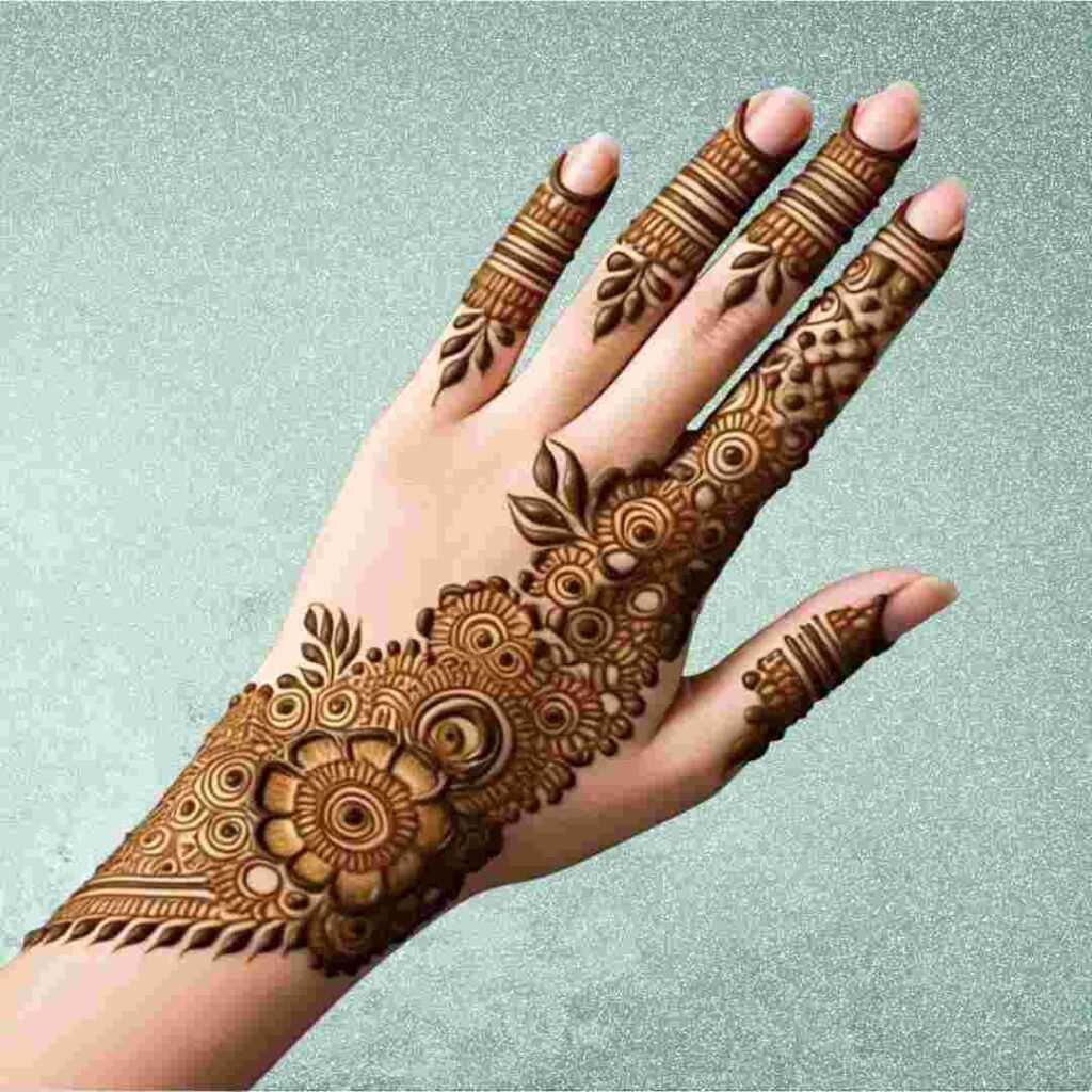 Simple Rabeeca Khan Mehndi Design