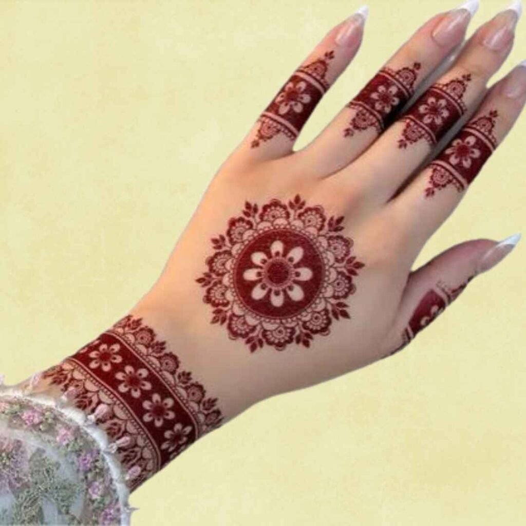 Simple Rabeeca Khan Mehndi Design