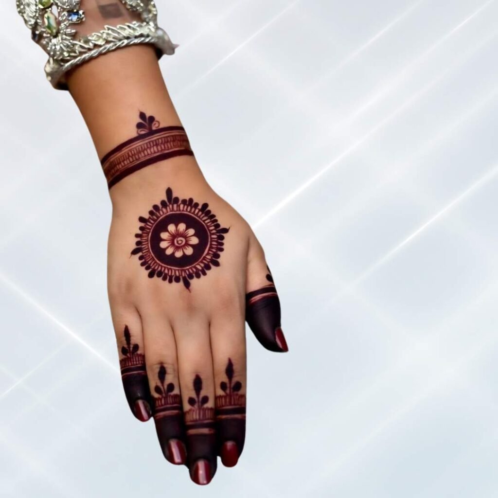 Easy Rabeeca Khan Mehndi Design