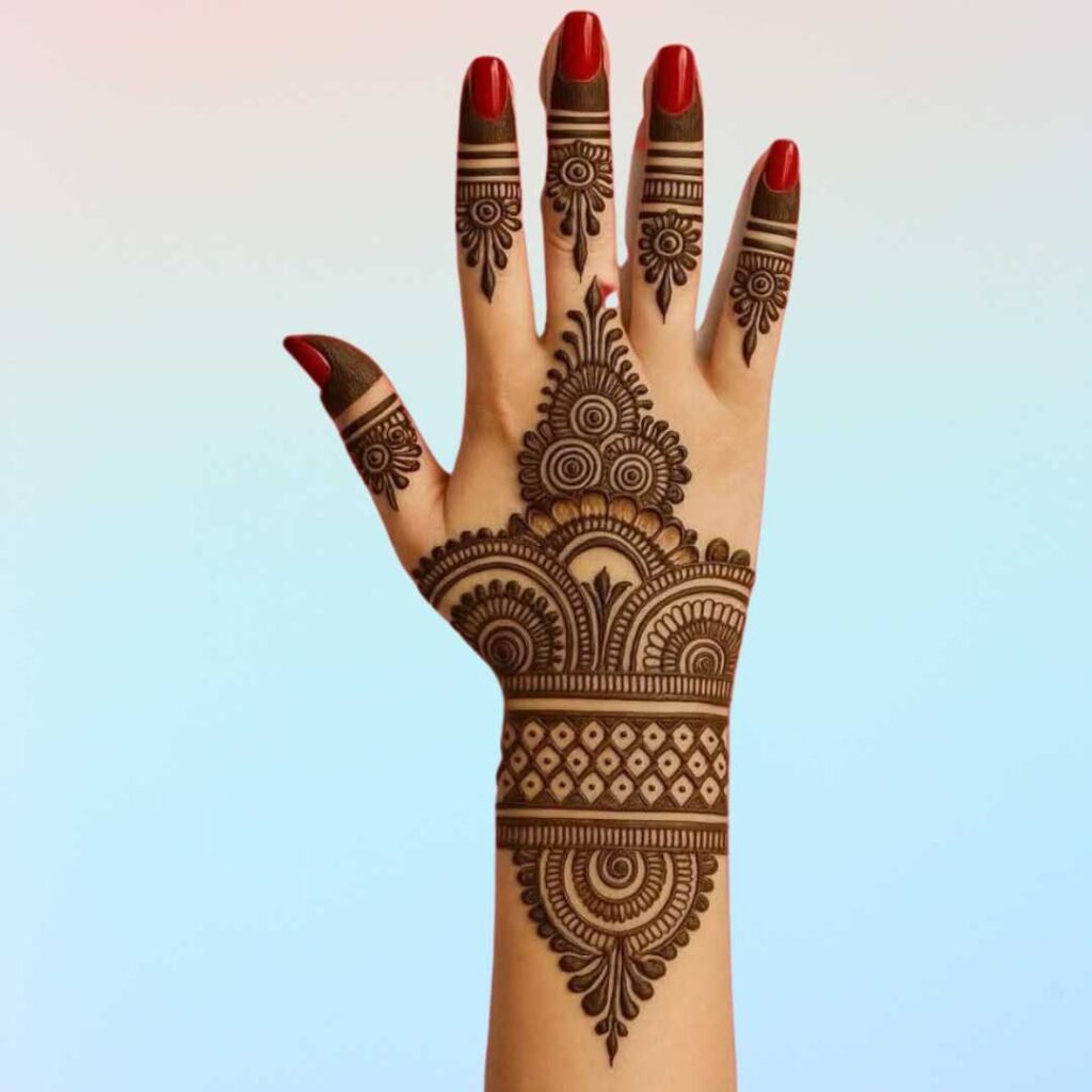 Easy Rabeeca Khan Mehndi Design