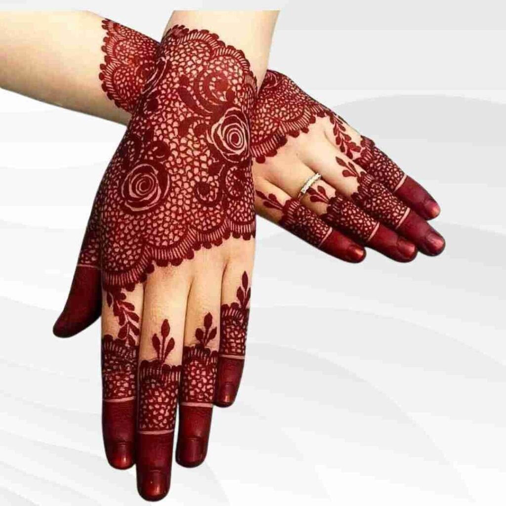 Simple Roes Mehndi Design
