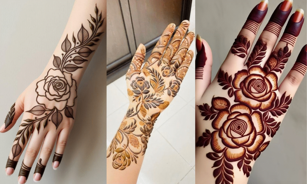 Rose Mehndi Design
