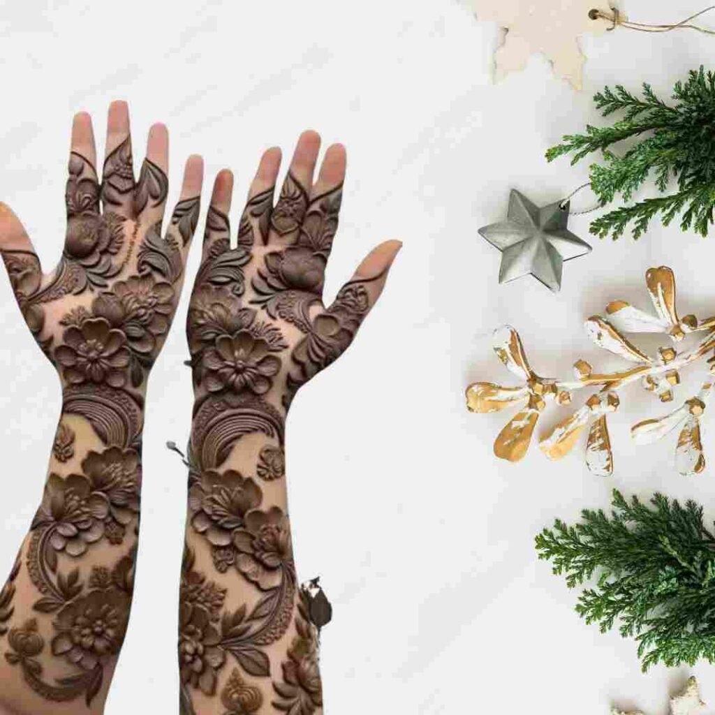 Simple Roes Mehndi Design