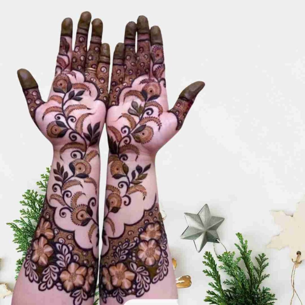 Simple Roes Mehndi Design