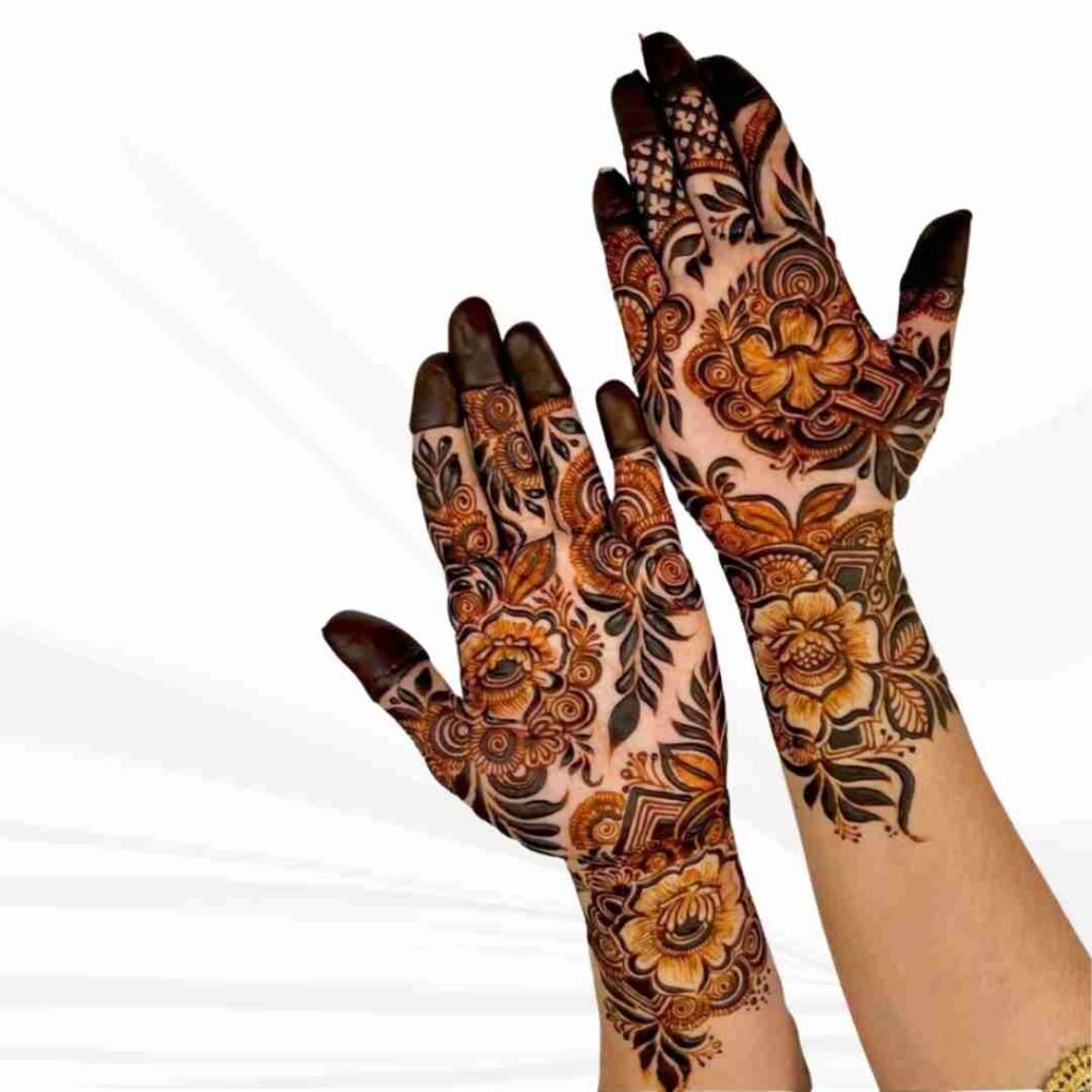 Simple Roes Mehndi Design