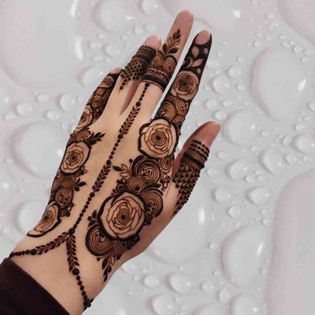 Roes Mehndi Design Back Hand