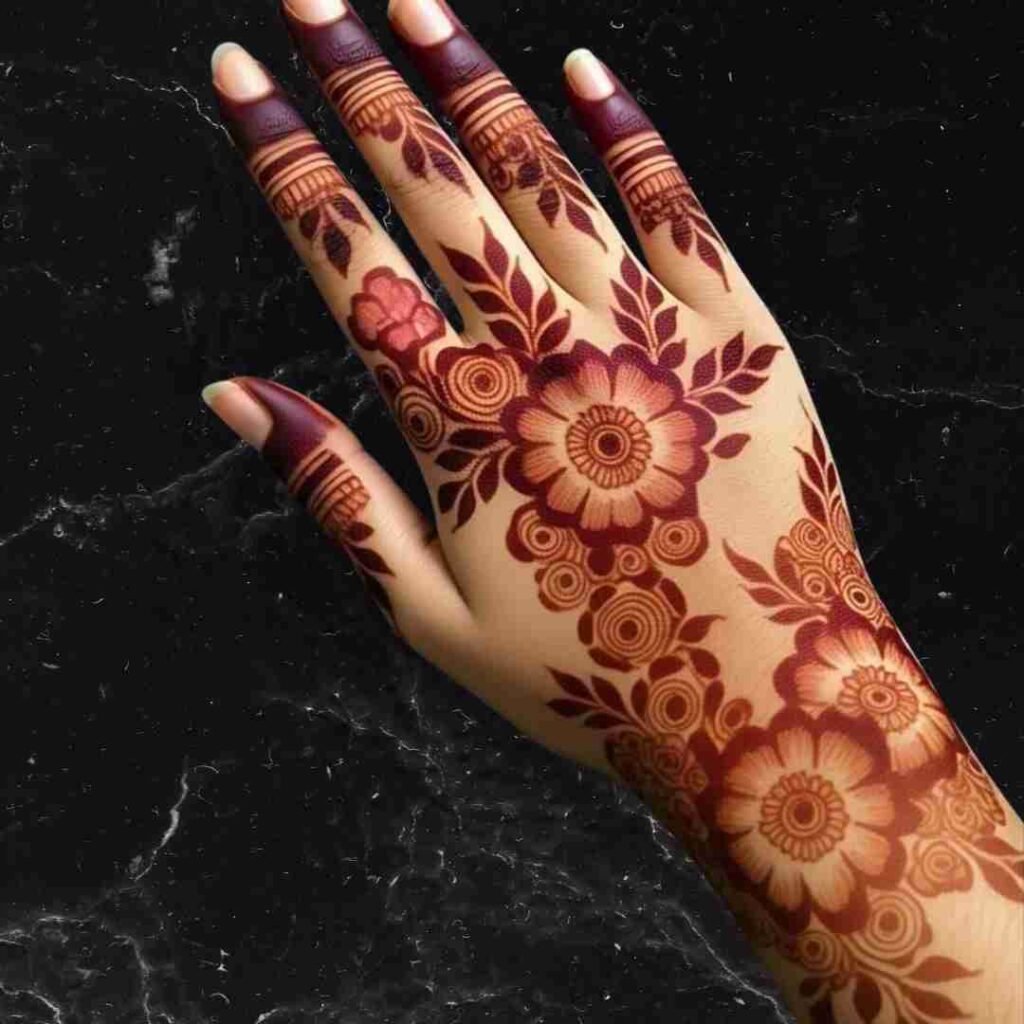 Roes Mehndi Design Back Hand