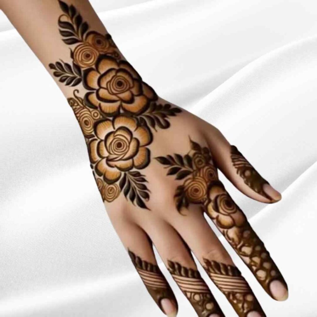 Roes Mehndi Design Back Hand