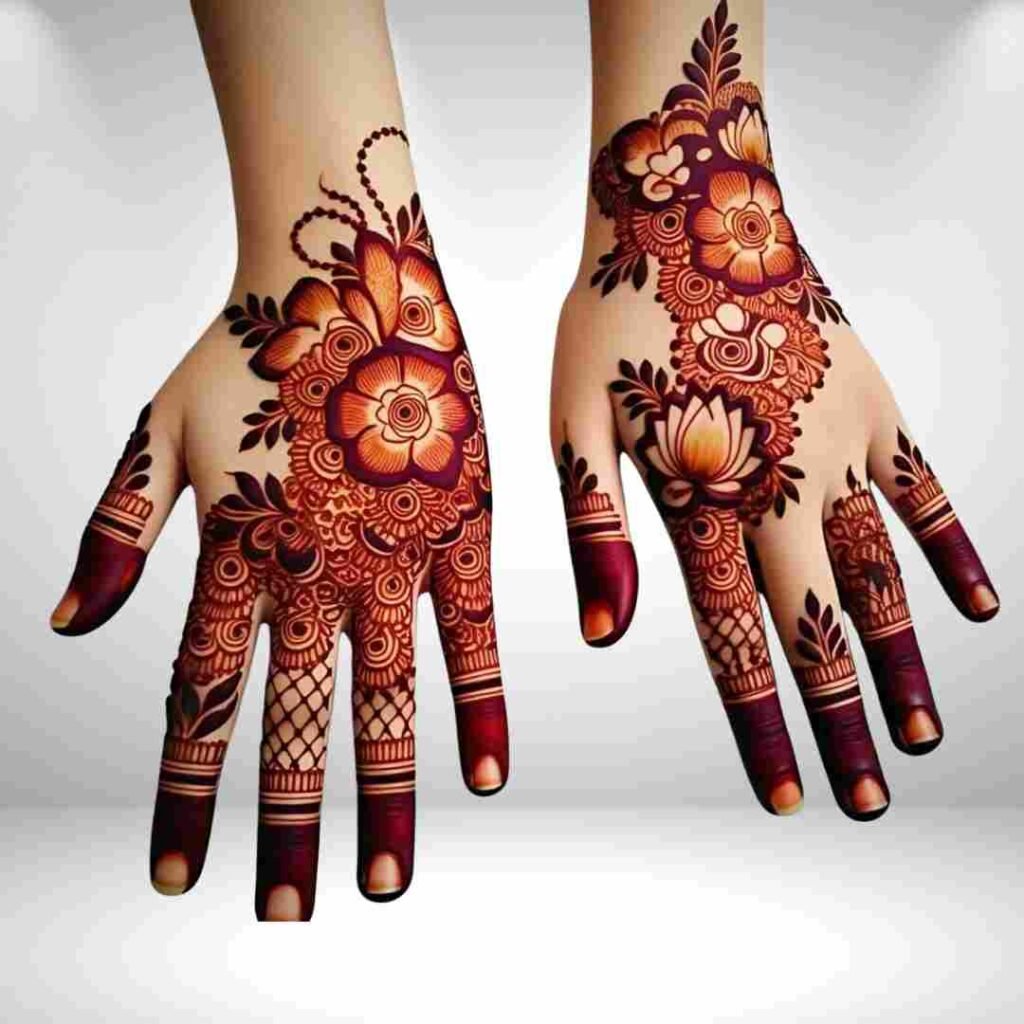 Roes Mehndi Design Back Hand
