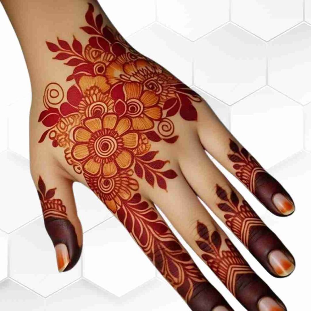 Roes Mehndi Design Back Hand